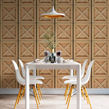 Papel de Parede Adesivo Industrial Caixa de Madeira Decor 75