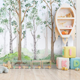 Papel de Parede Adesivo Menino Floresta