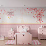 Papel de Parede Adesivo Menina Gaiola Amorosa - Painel