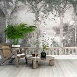 Papel de Parede Adesivo Floresta Tropical Arco Romano