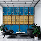 Papel de Parede Adesivo Industrial Container Decor 57