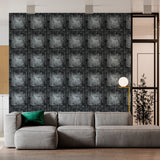 Papel de Parede Adesivo Industrial Metal Rebite Decor 110