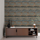 Papel de Parede Adesivo Industrial Madeira Decor 82