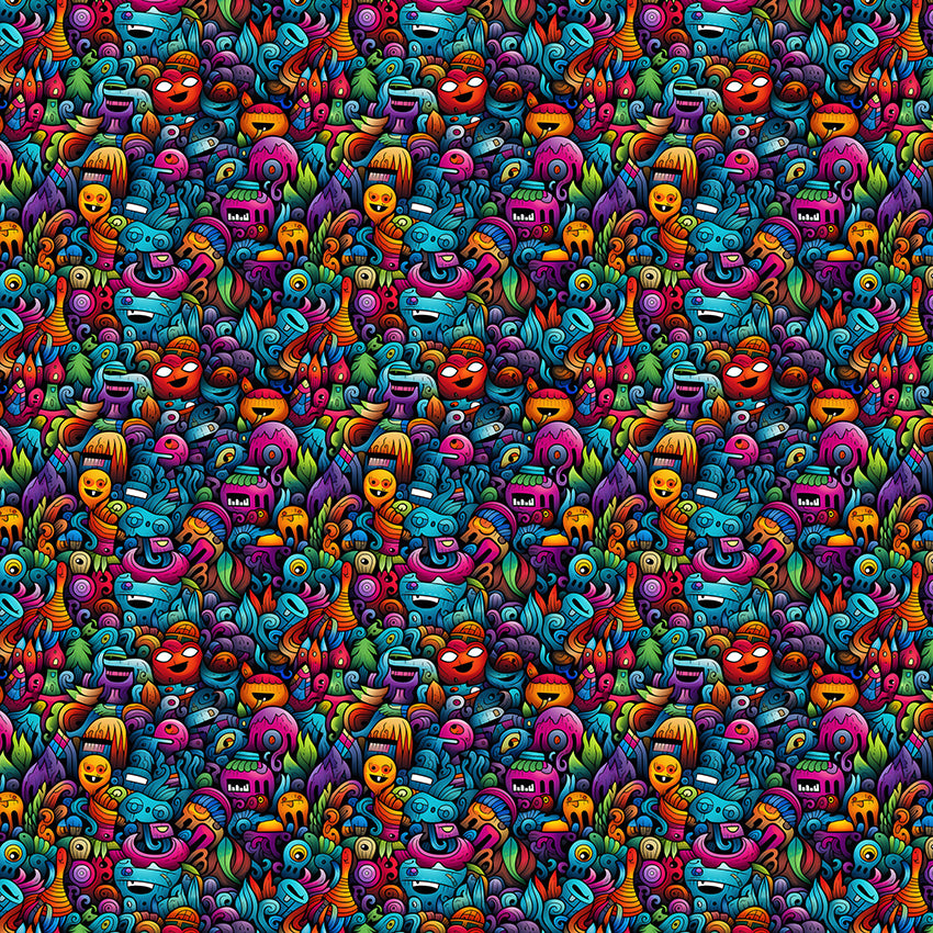 Papel de Parede Adesivo Grafismo Art 2
