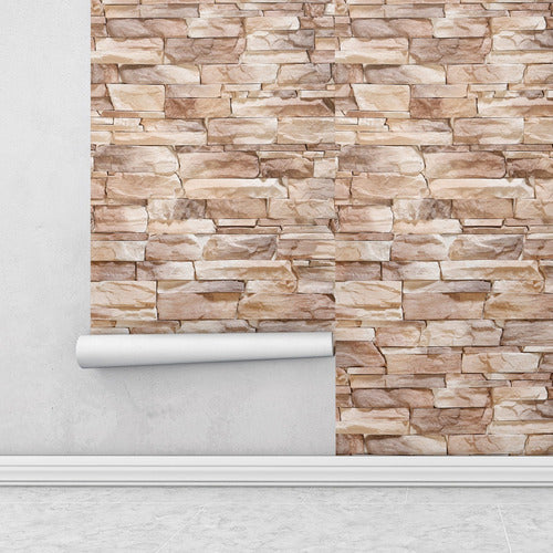 Papel De Parede Adesivo Pedras Rústicas Decor 15