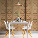 Papel de Parede Adesivo Industrial Caixa de Madeira Decor 75