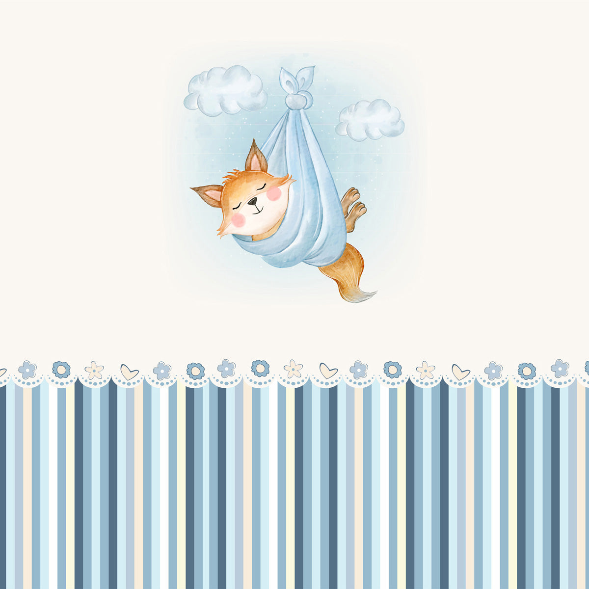 Papel de Parede Adesivo Menino Cantinho da Rapozinha