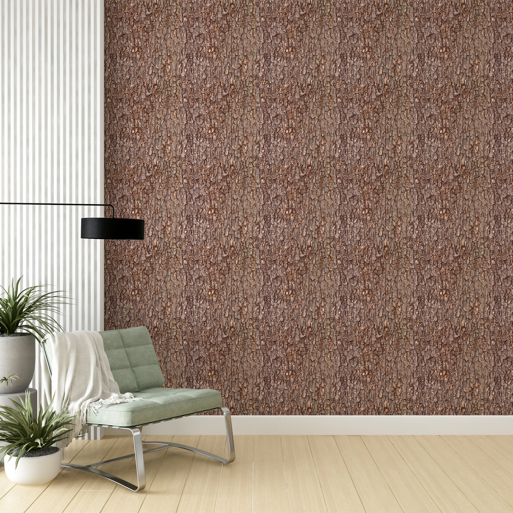 Papel de Parede Adesivo Industrial Casca de Árvore Decor 104