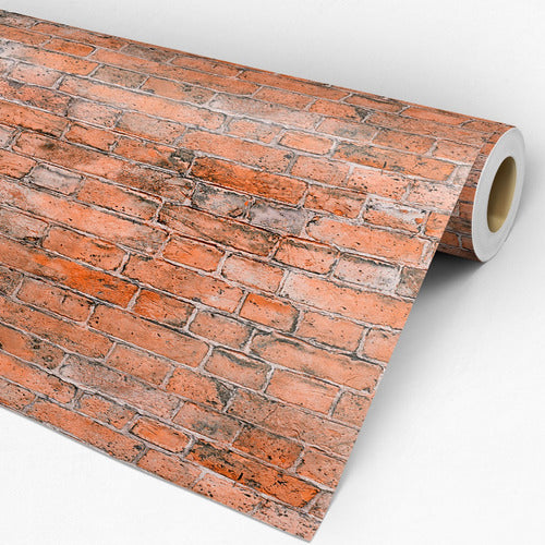 Papel De Parede Adesivo Tijolinho  35