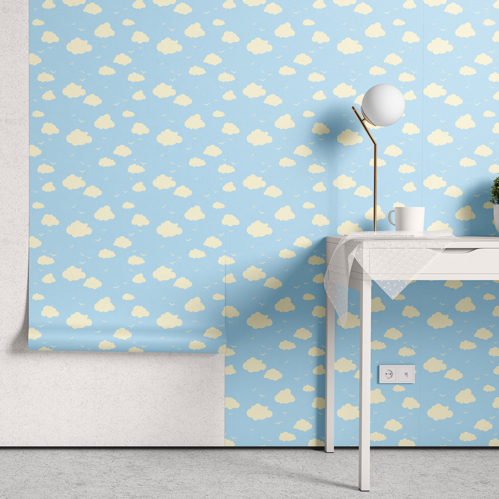 Papel de Parede Adesivo Menino Baby Nuvens