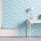 Papel de Parede Adesivo Menino Baby Nuvens