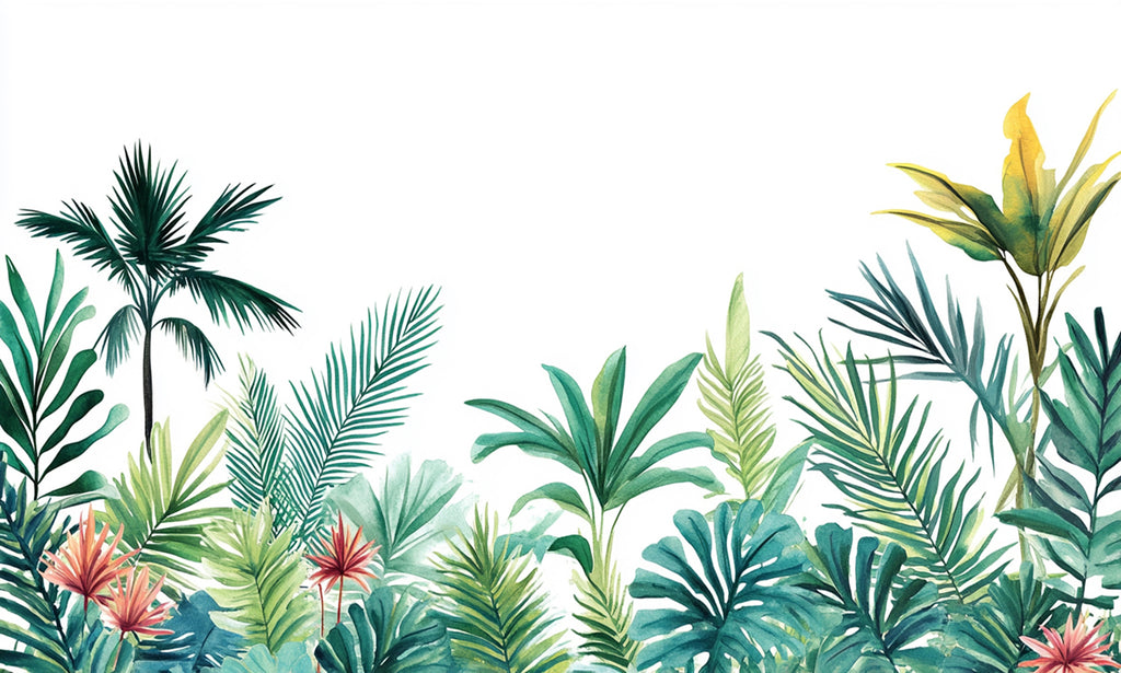 Papel de Parede - Verde Tropical