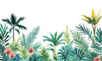 Papel de Parede - Verde Tropical