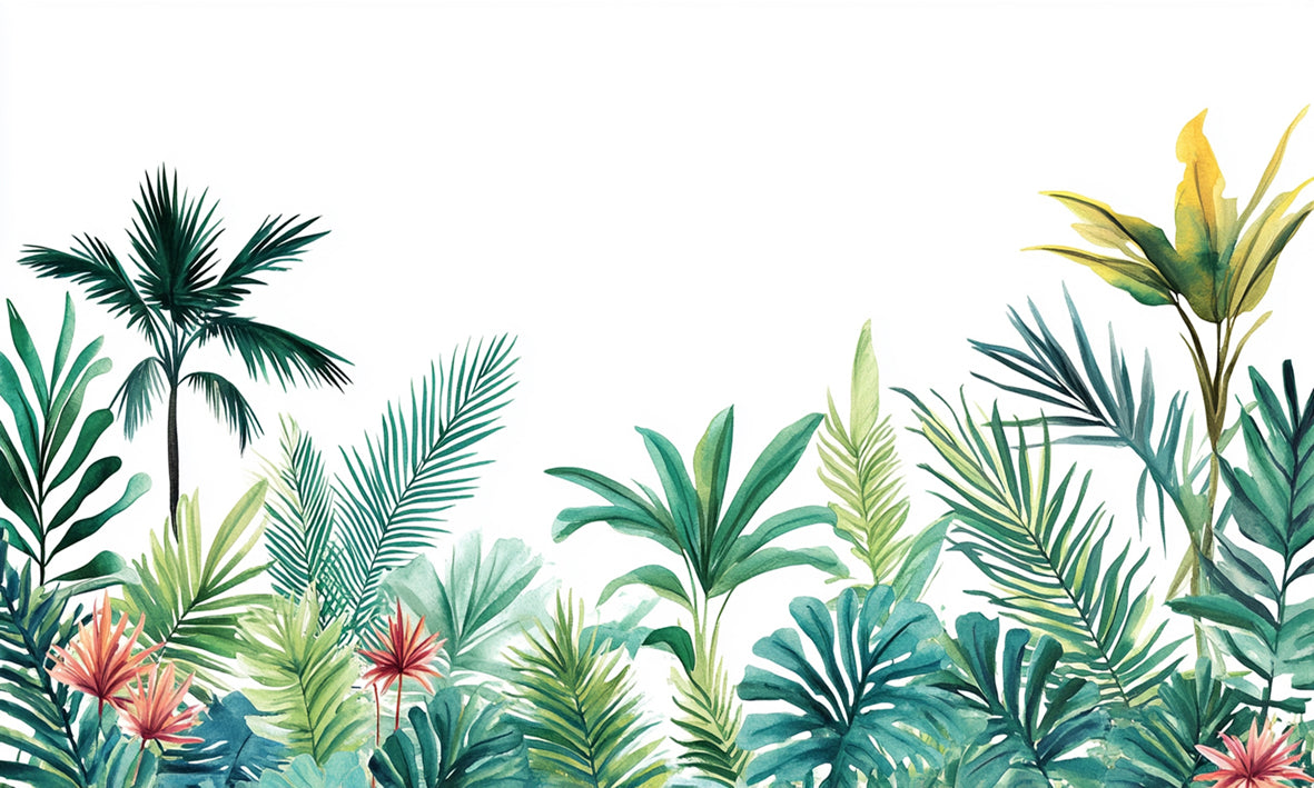 Papel de Parede - Verde Tropical