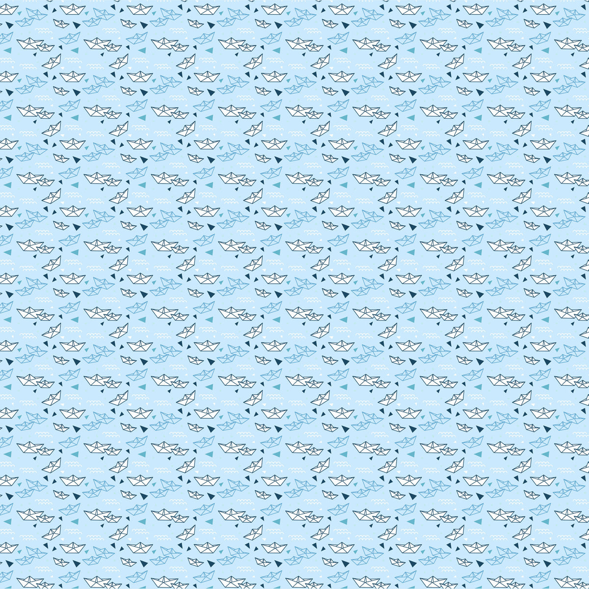 Papel de Parede Adesivo Menino Barquinho de Papel