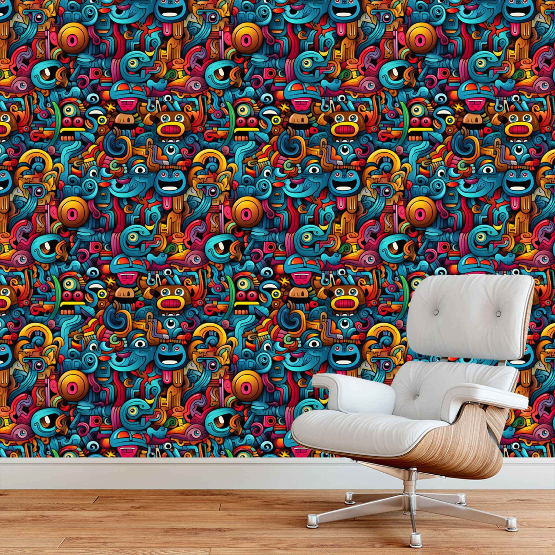 Papel de Parede Adesivo Grafismo Art 5