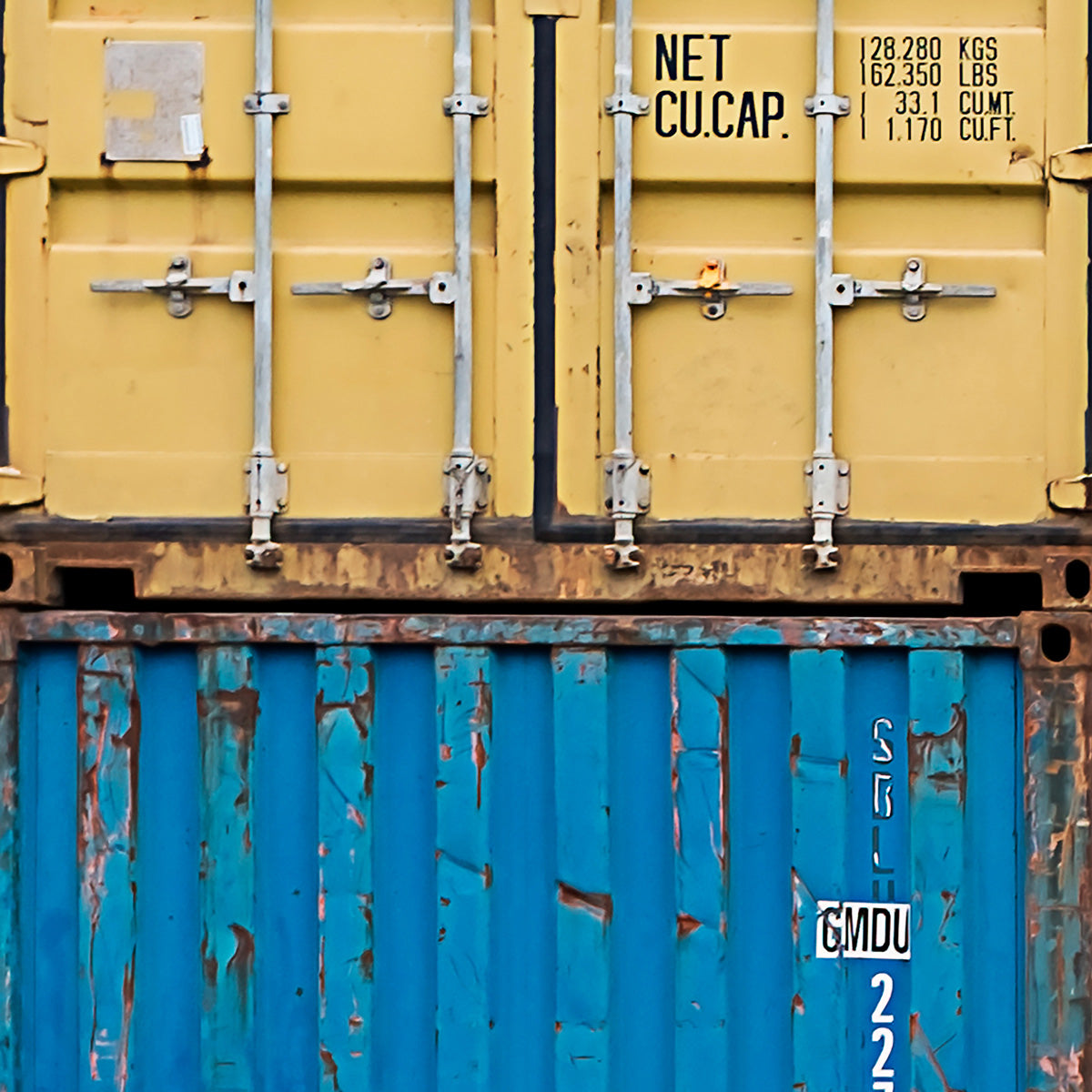 Papel de Parede Adesivo Industrial Container Decor 57