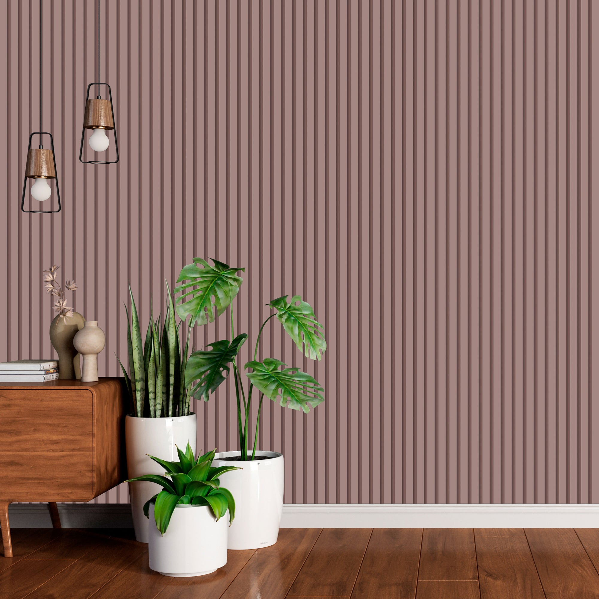 Papel de Parede Adesivo Madeira Rústico Ripado Decor 67