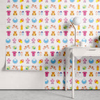 Papel de Parede Adesivo Menina Baby Acessórios