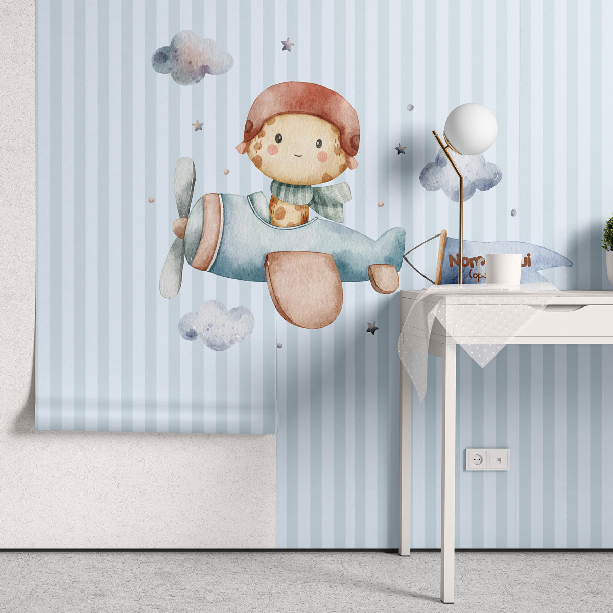 Papel de Parede Adesivo Menino Céu de Velocidade