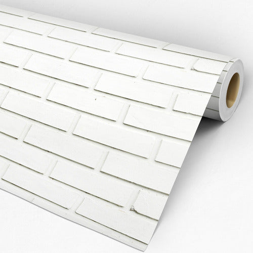 Papel De Parede Adesivo Tijolinho  29