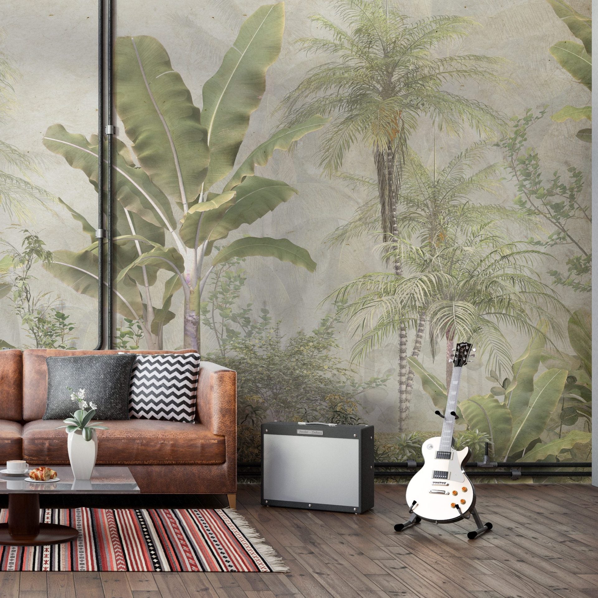 Papel de Parede Adesivo Floresta Tropical