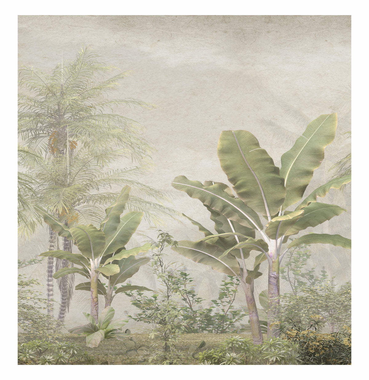 Papel de Parede Adesivo Floresta Tropical - Tamanho Personalizado - 2.86 x 3.00 m