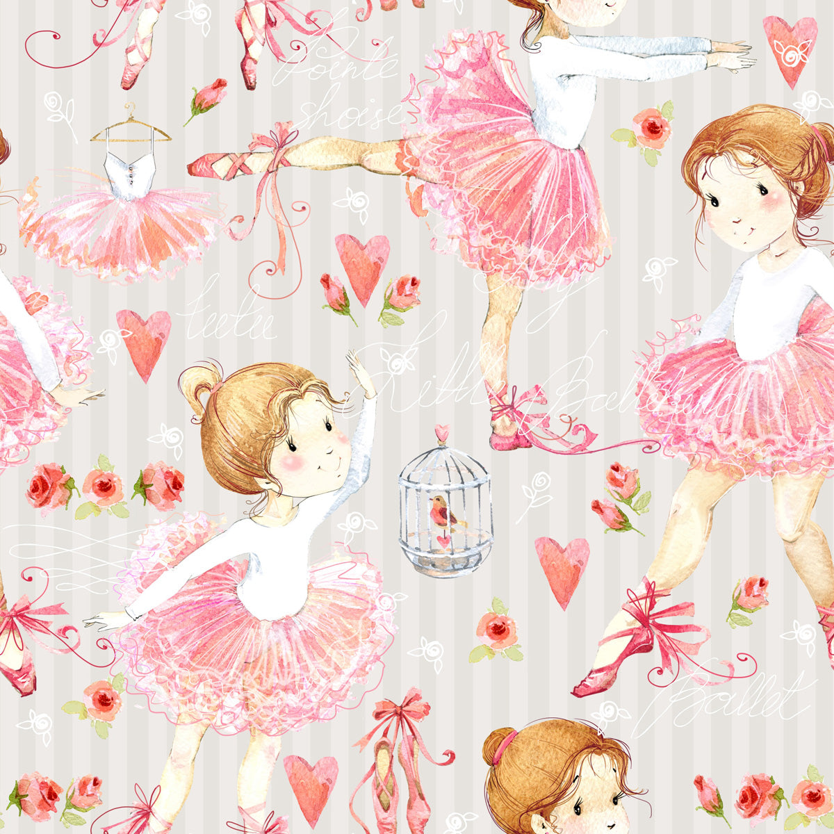 Papel de Parede Adesivo Menina Bailarina 4