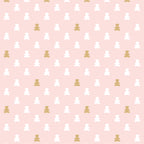 Papel de Parede Adesivo Menina Ursinho Rosa Claro