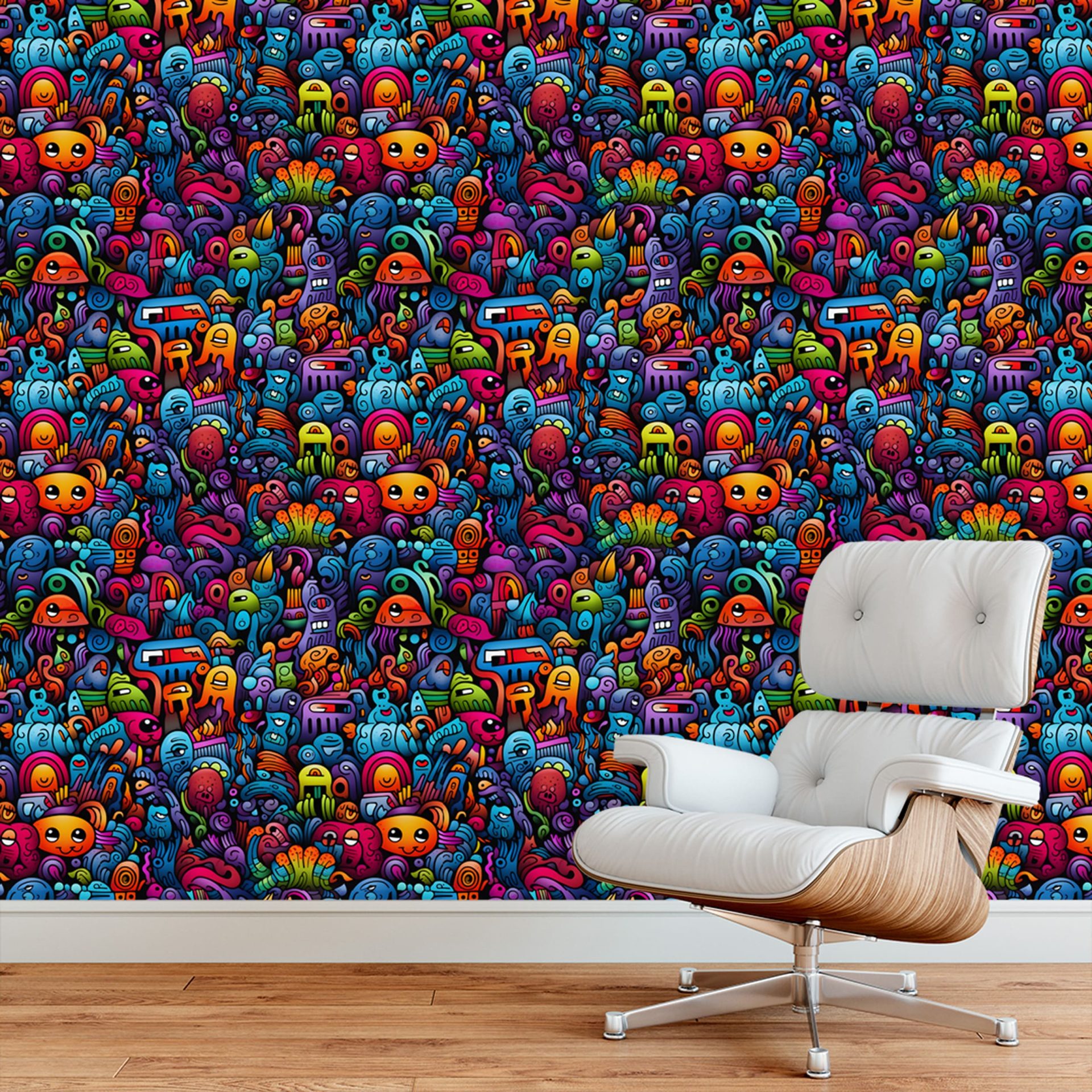 Papel de Parede Adesivo Grafismo Art 9