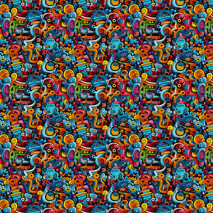 Papel de Parede Adesivo Grafismo Art 6