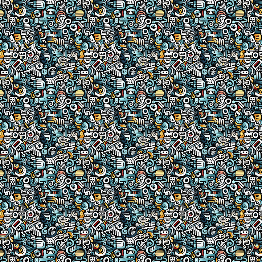 Papel de Parede Adesivo Grafismo Art 4