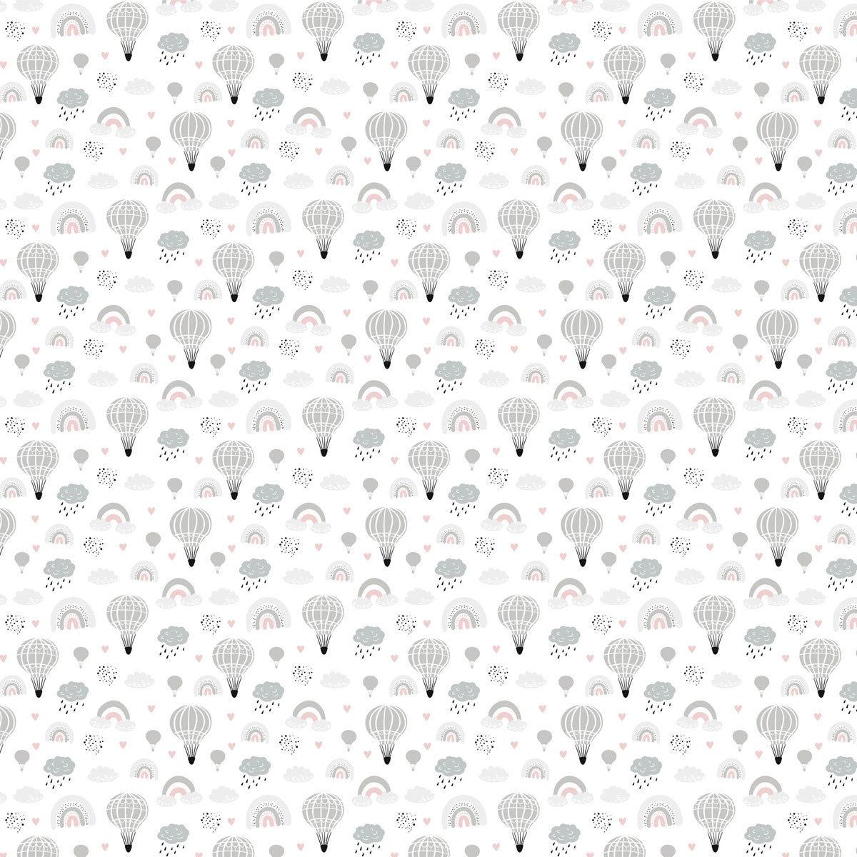 Papel de Parede Adesivo Menino Balão e Arco Iris