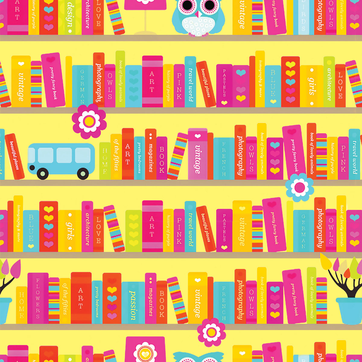 Papel de Parede Adesivo Menino Biblioteca Feliz