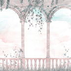 Papel de Parede Adesivo Arco Romano e Planta