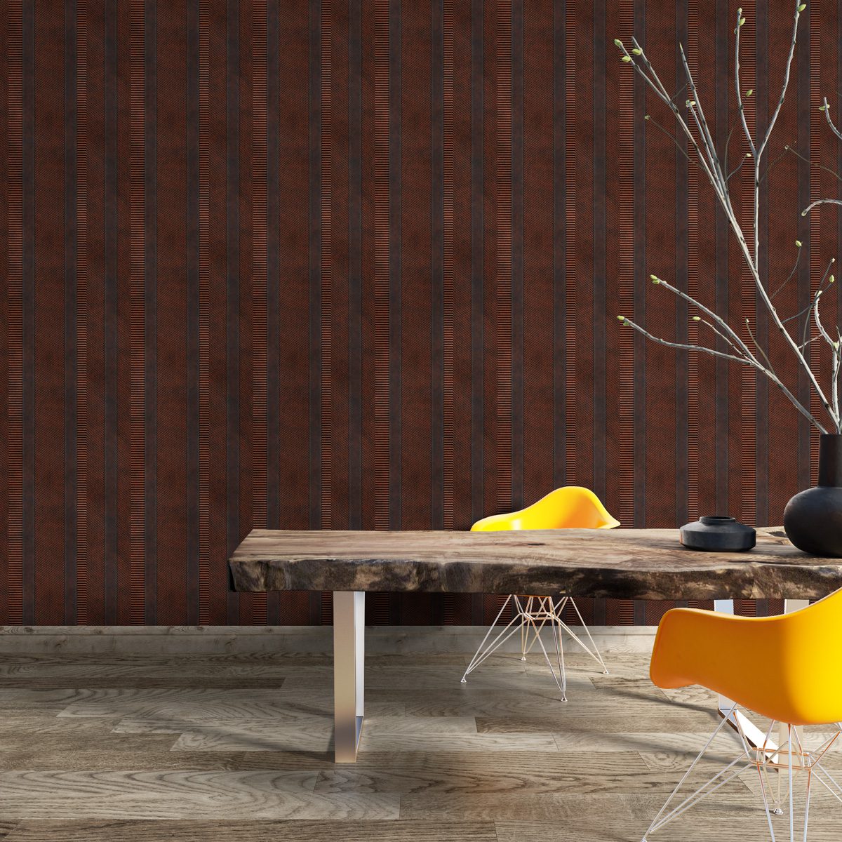 Papel de Parede Adesivo Industrial Aço Decor 05