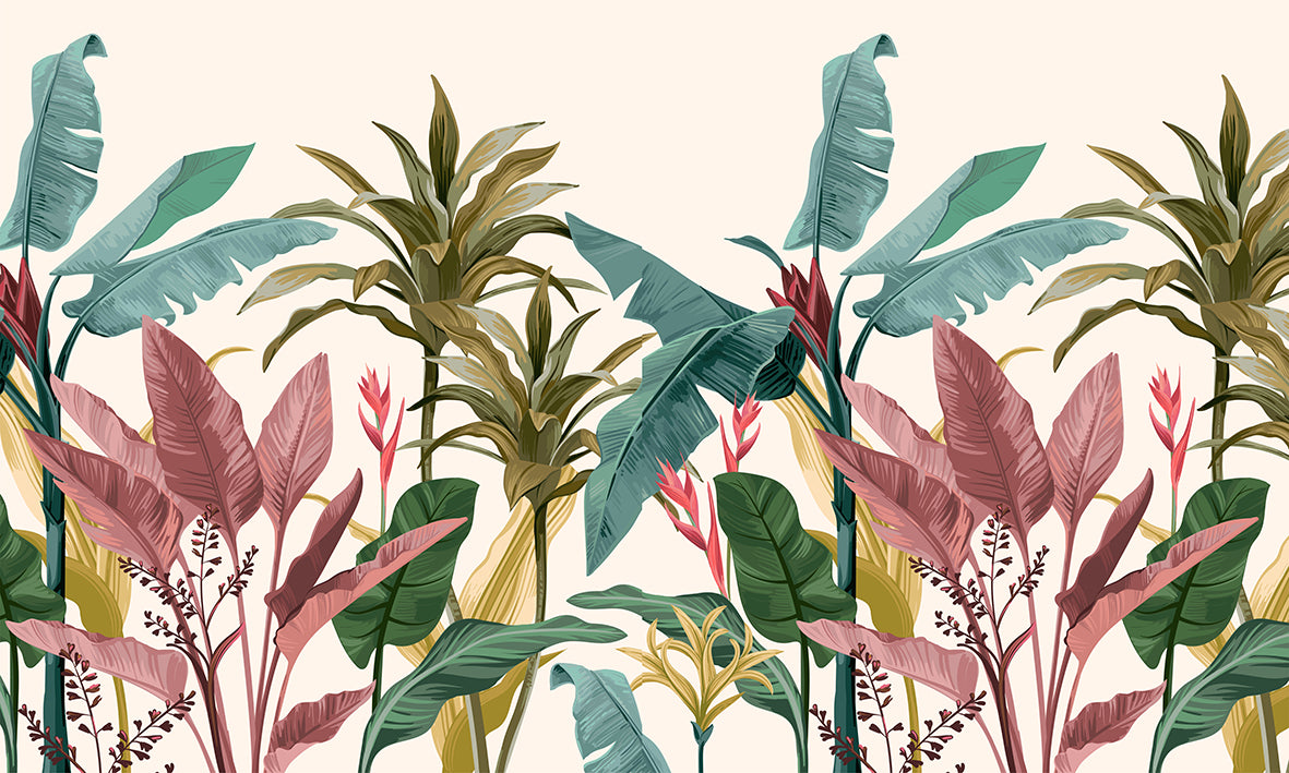 Papel de Parede - Folhagem Tropicana