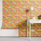 Papel de Parede Adesivo Menino Biblioteca Feliz