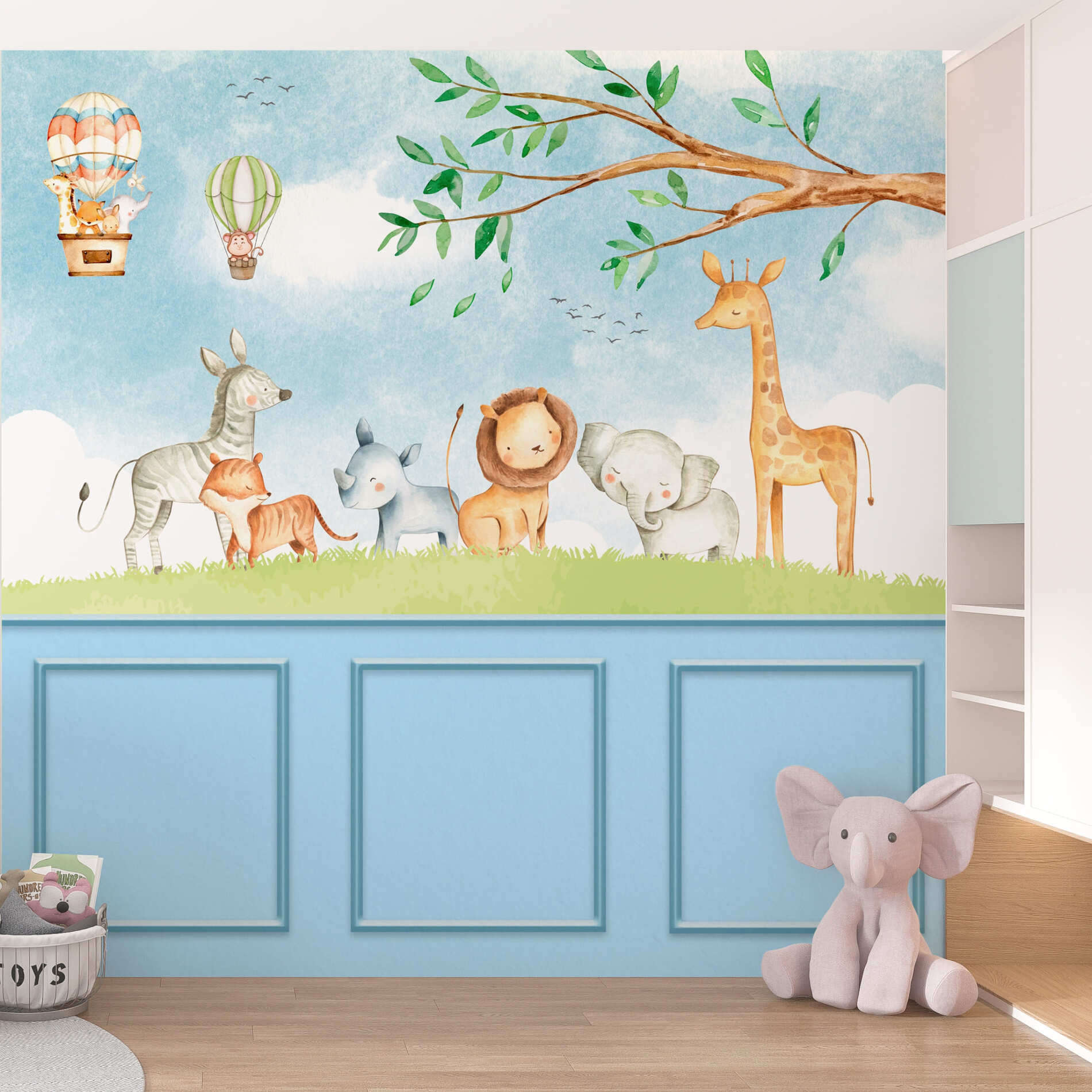 Papel de Parede - Safari Boiserie