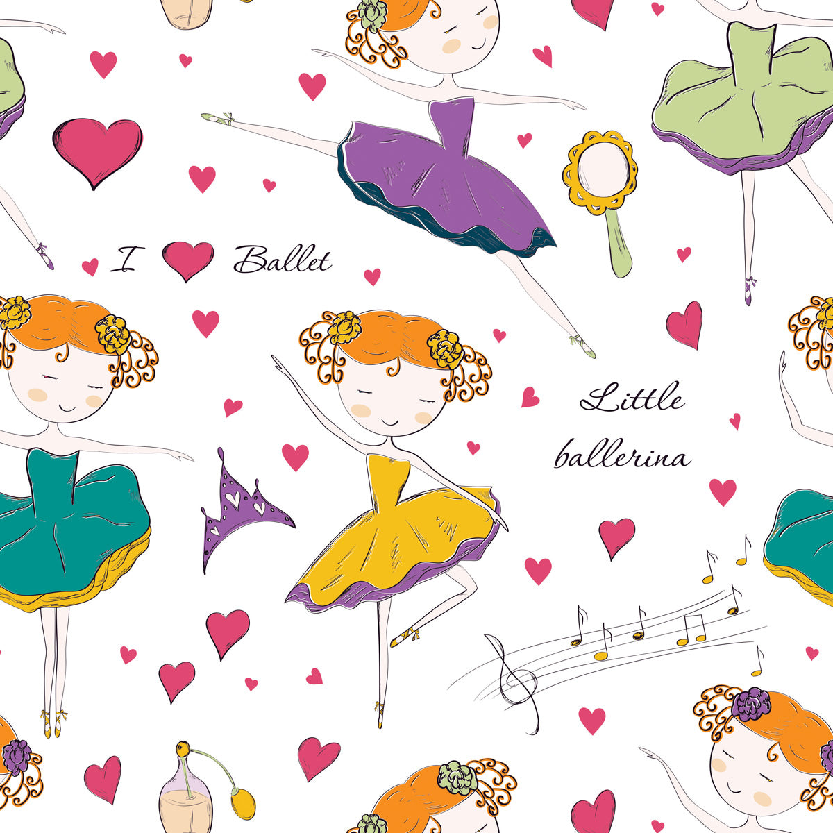Papel de Parede Adesivo Menina Bailarina 6