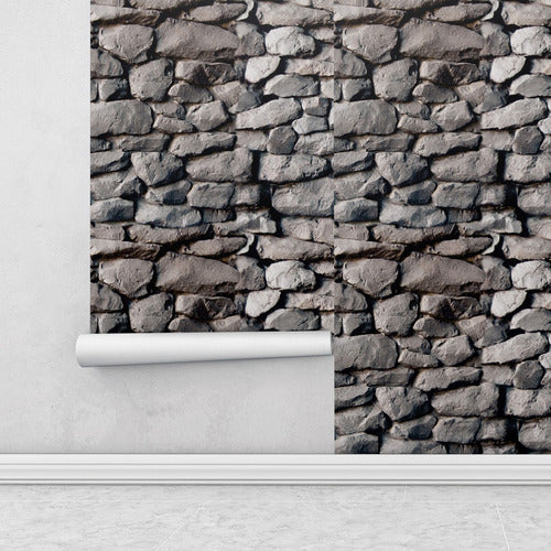 Papel De Parede Adesivo Pedras Rústicas Decor 34