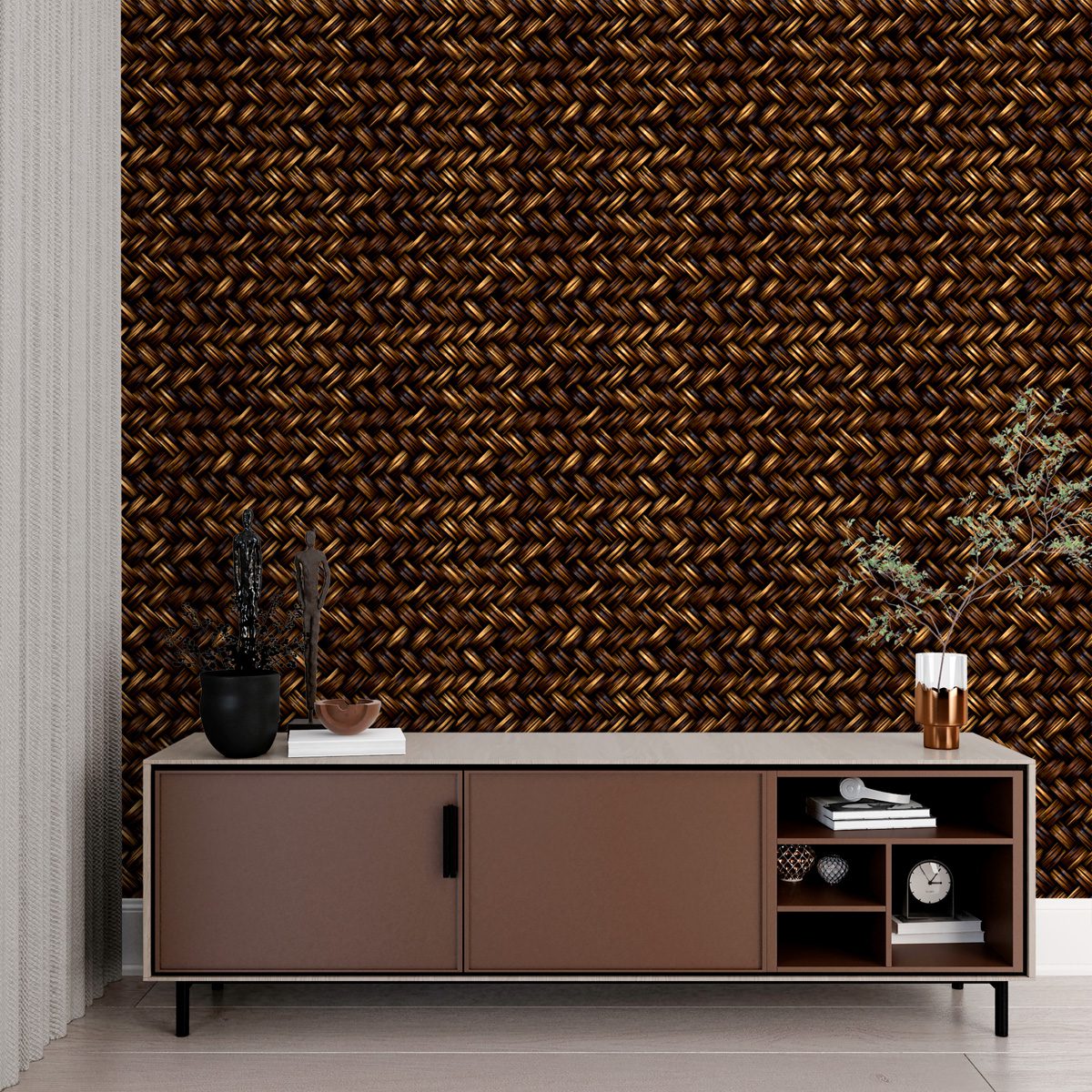 Papel de Parede Adesivo Industrial Metal Decor 85