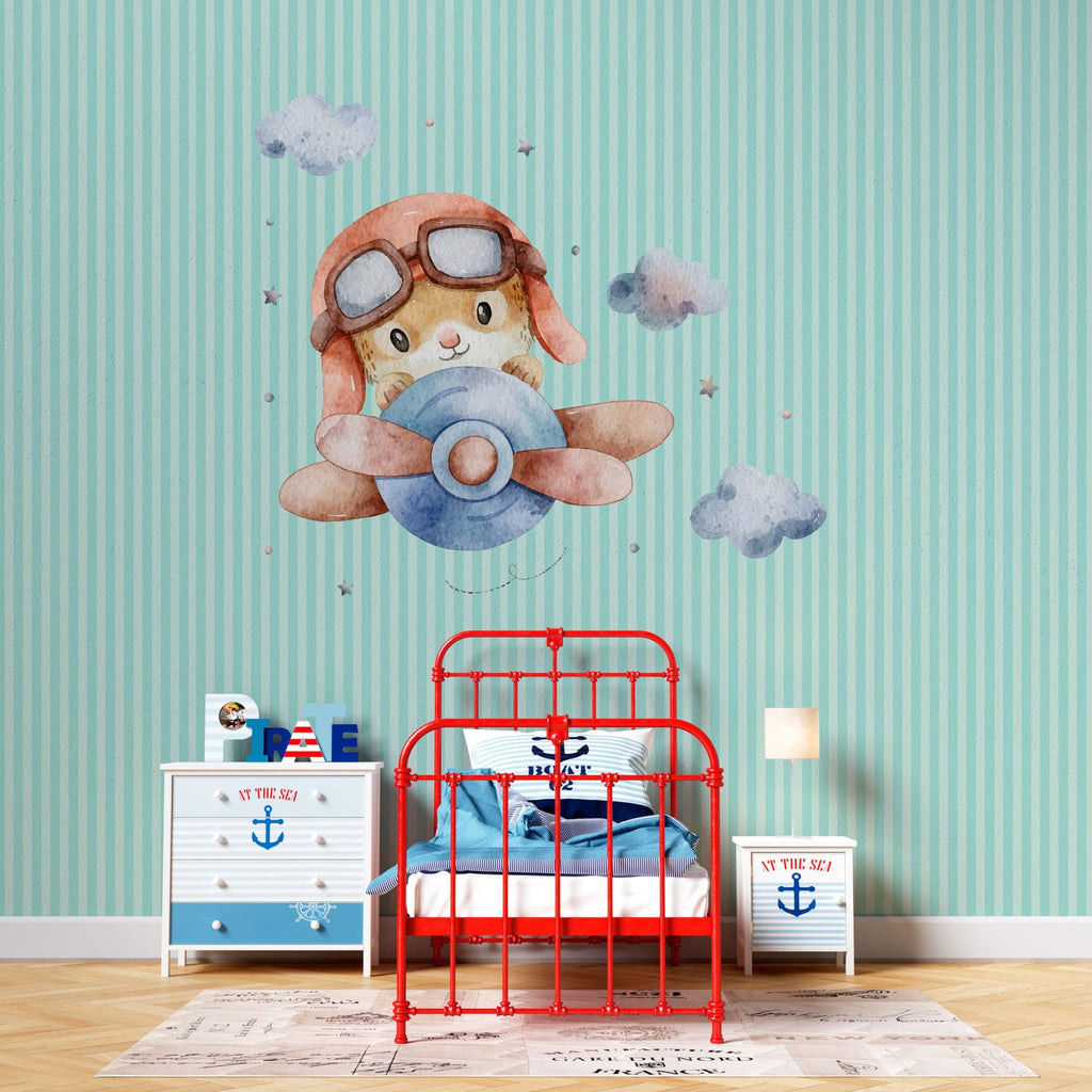 Papel de Parede Adesivo Menino Céu de Velocidade 2