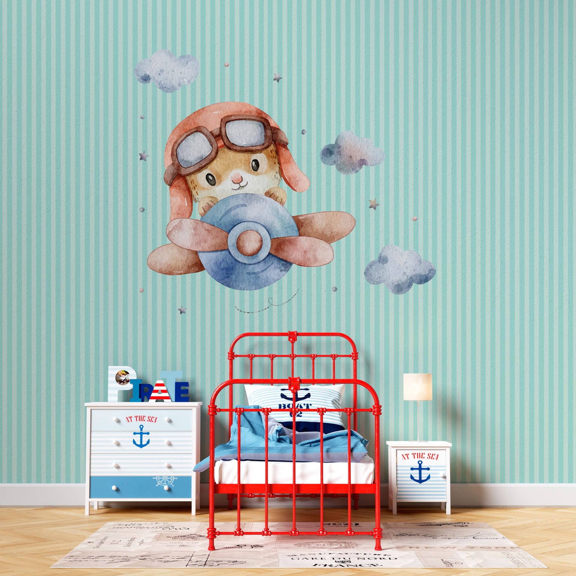 Papel de Parede Adesivo Menino Céu de Velocidade 2