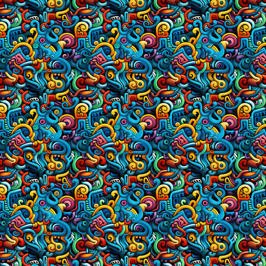 Papel de Parede Adesivo Grafismo Art 7