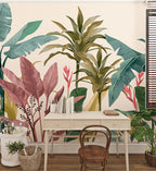 Papel de Parede - Folhagem Tropicana
