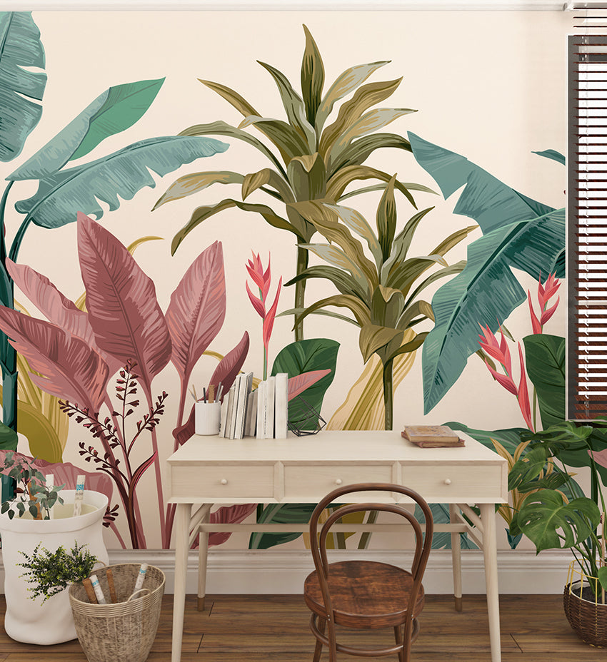Papel de Parede - Folhagem Tropicana