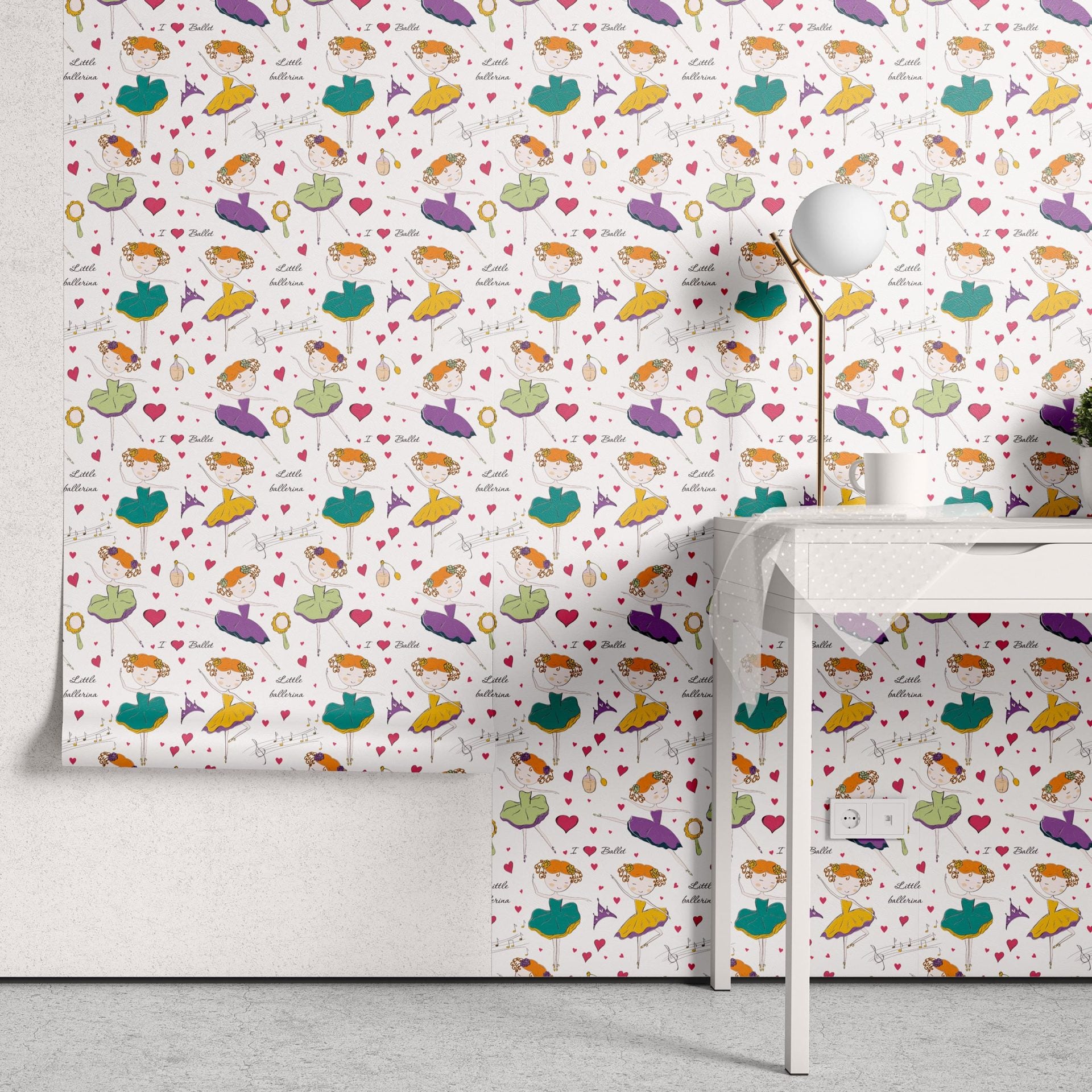 Papel de Parede Adesivo Menina Bailarina 6