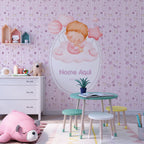 Papel de Parede Adesivo Menina Baby