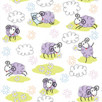 Papel de Parede Adesivo Menino Cantinho das Ovelhinhas Sonhadoras
